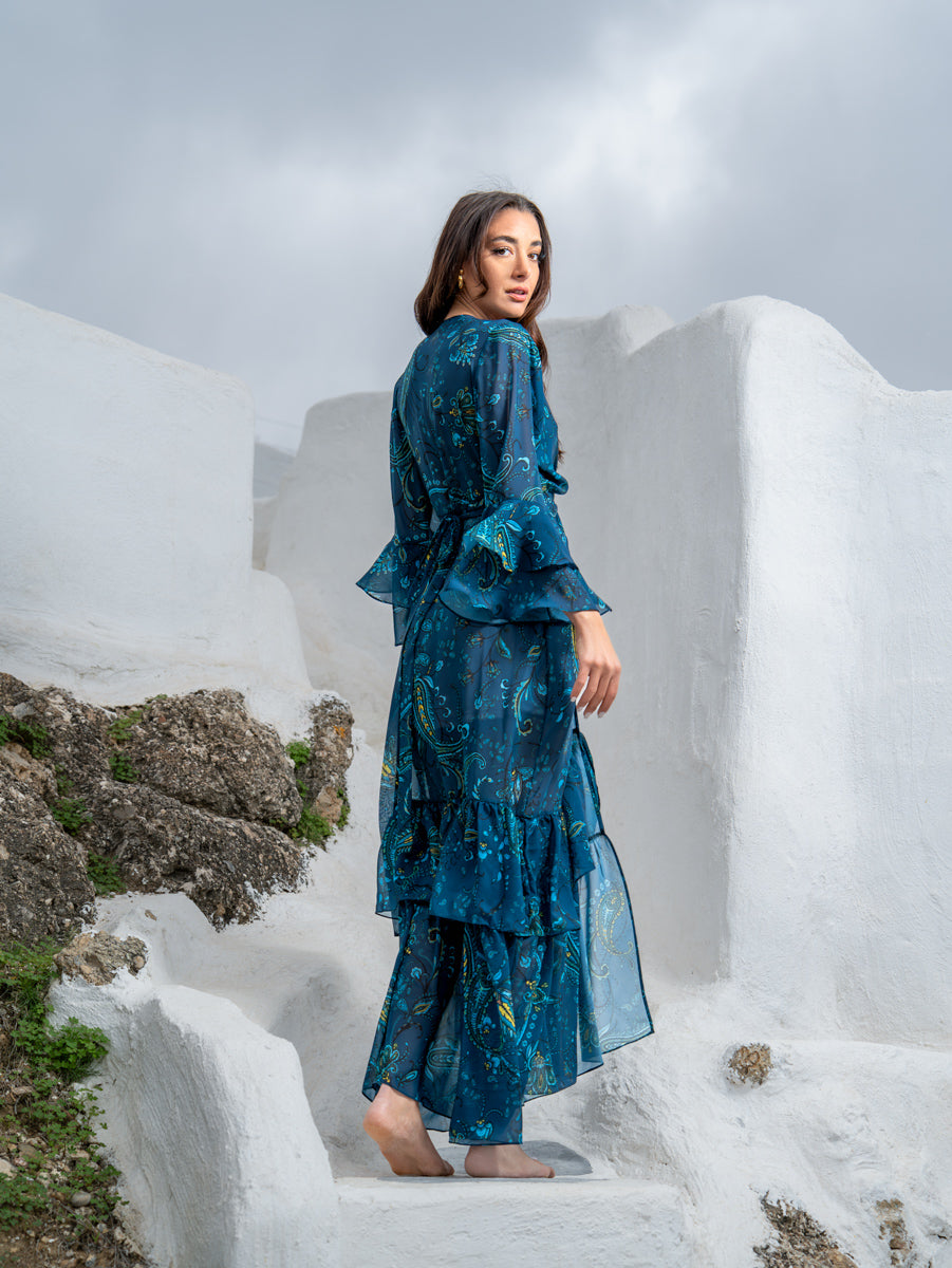 Blu Kimono Dress